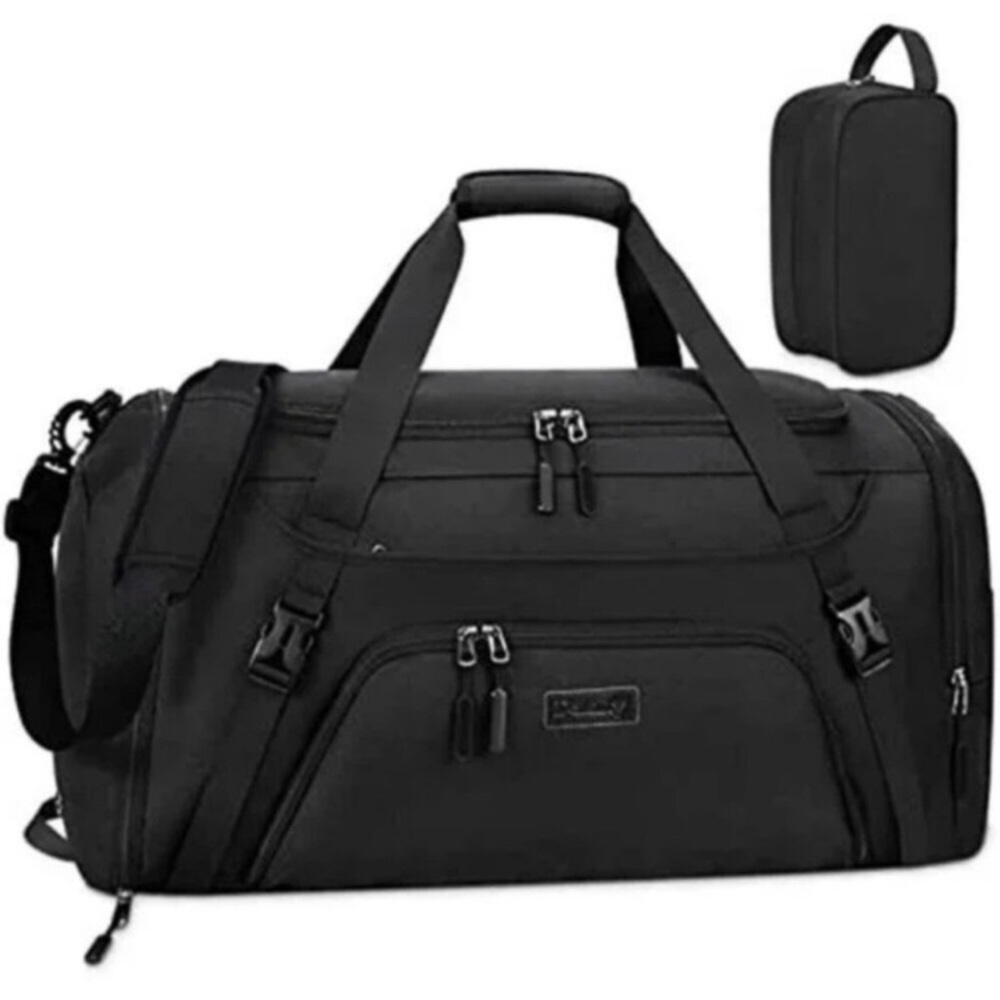 40L Waterproof Sports Bags Travel Duffel Bags Black